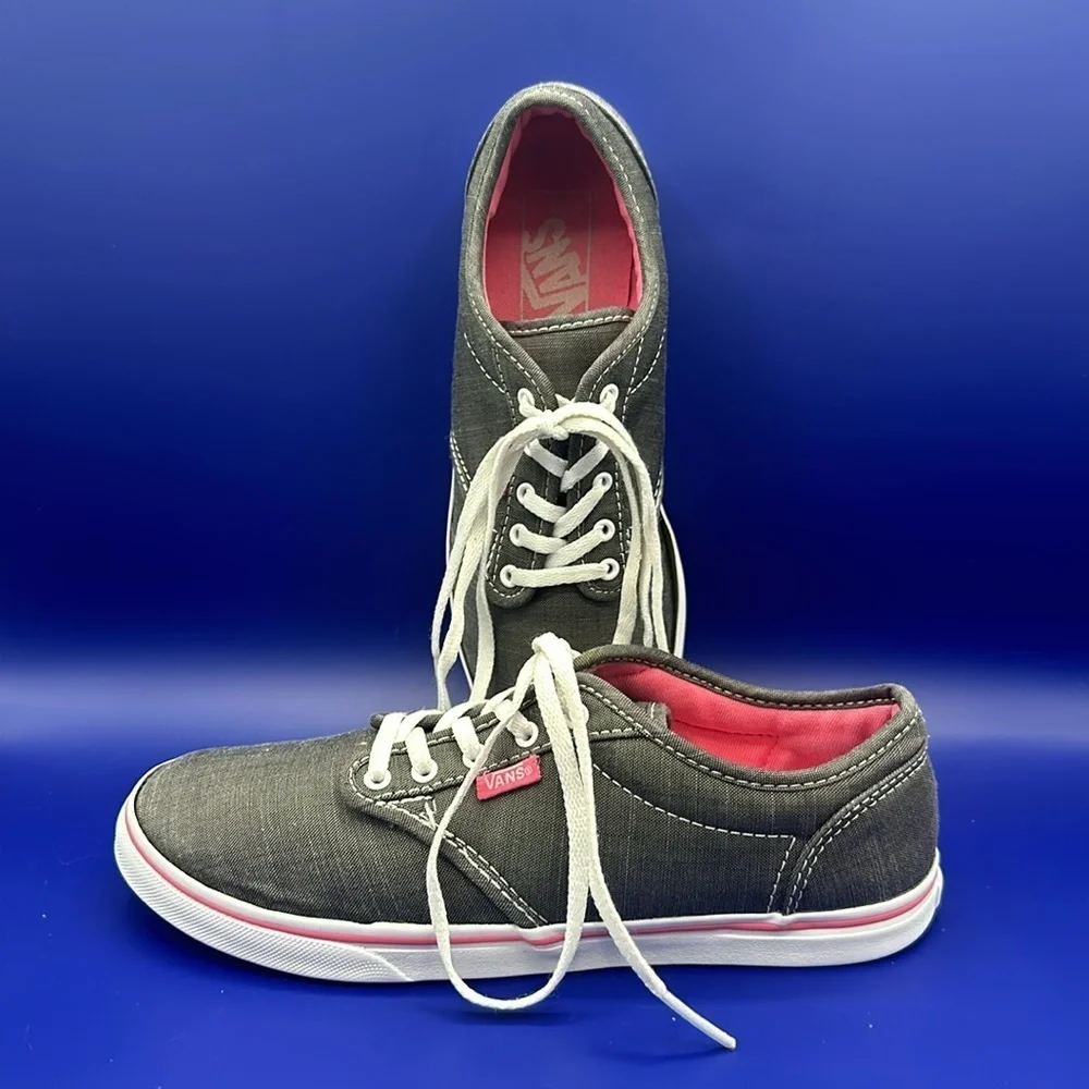 Vans Off The Wall Gray Low Top Shoes Sneakers Women's Size 7